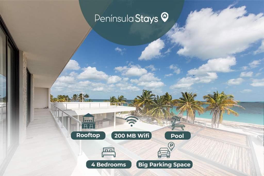 Beachfront Coco Modern Designer House By Peninsula Stays San Crisanto Extérieur photo